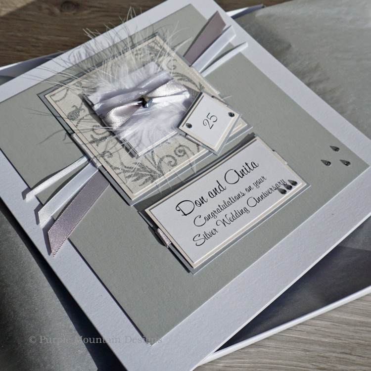 Silver 2024 wedding card